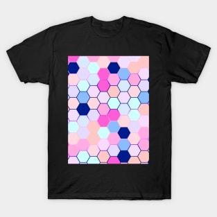 Cute hexagon pattern T-Shirt